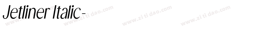 Jetliner Italic字体转换